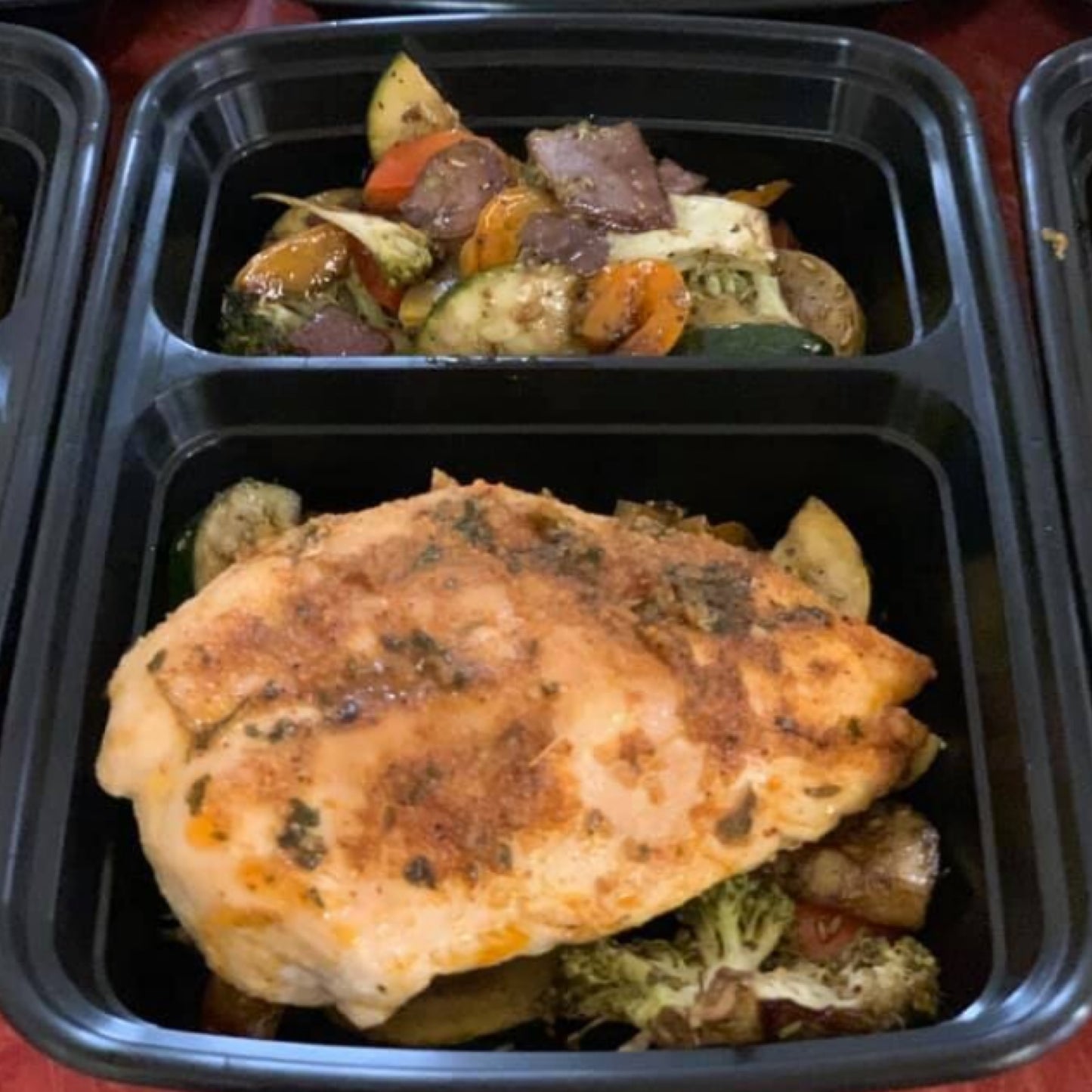 Seasoned Chicken Breast w/ Roasted Vegetables