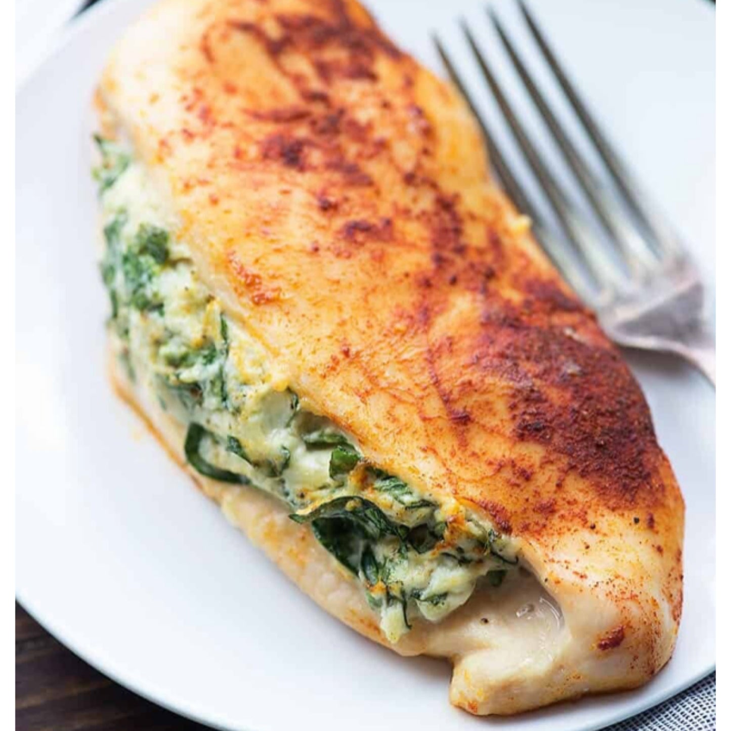 Creamy Spinach Stuffed Chicken Breast 2/ Garlic mashed cauiflower